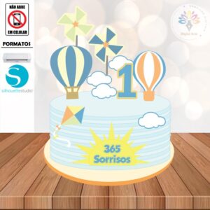 Arquivo de Corte Topo de Bolo 365 Sorrisos #002