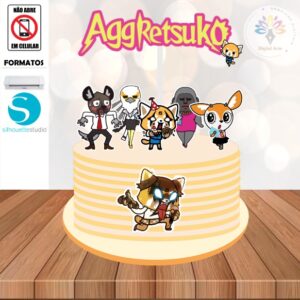 Arquivo de Corte Topo de Bolo Aggretsuko #001