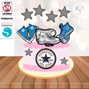 Arquivo de Corte Topo de Bolo All Star #001