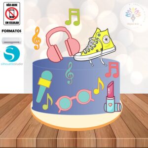 Arquivo de Corte Topo de Bolo All Star #002