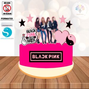 Arquivo de Corte Topo de Bolo Black Pink #001