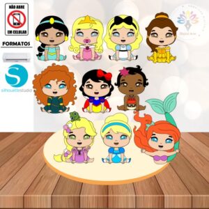 Arquivo de Corte Princesas baby