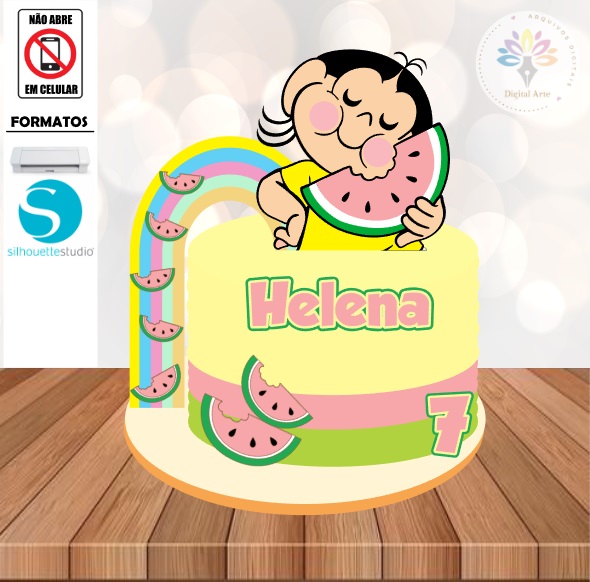 Arquivo de Corte Topo de Bolo Magali #05