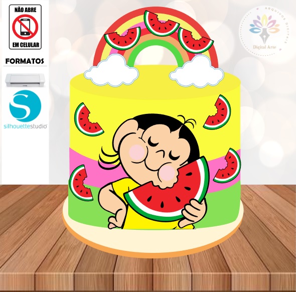 Arquivo de Corte Topo de Bolo Magali #07