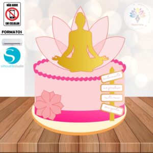 Arquivo Topo de Bolo Yoga #001
