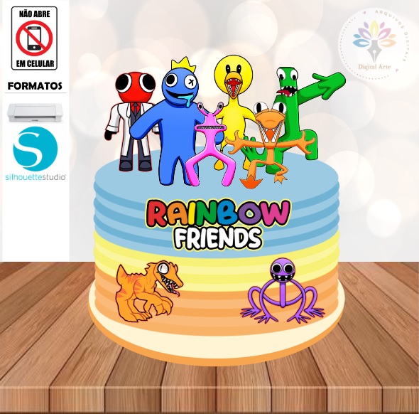 Arquivo de Corte Topo Rainbow Friends #001