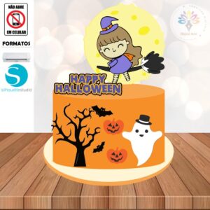 Arquivo de Corte Topo de Bolo Halloween #002