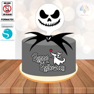 Arquivo de Corte Topo de Bolo Halloween #005