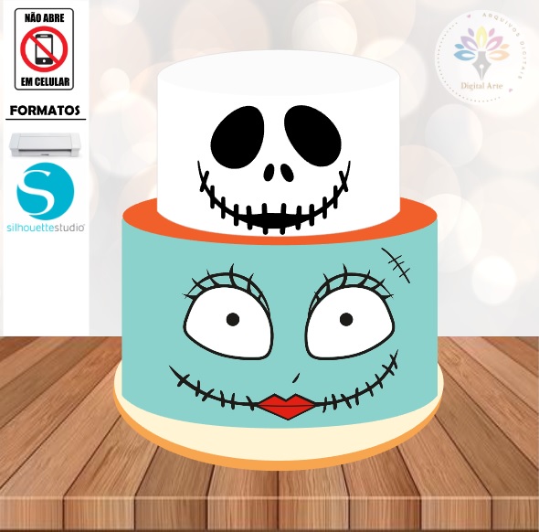 Arquivo de Corte Topo de Bolo Halloween #006