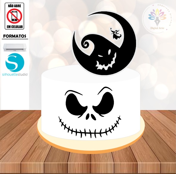 Arquivo de Corte Topo de Bolo Halloween #007