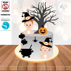 Arquivo de Corte Topo de Bolo Halloween #008