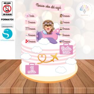 Arquivo Topo de Bolo Aviador #007