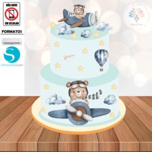 Arquivo Topo de Bolo Aviador #009