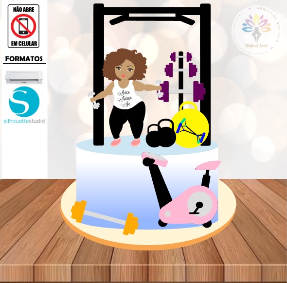 Arquivo Topo de Bolo Academia #008