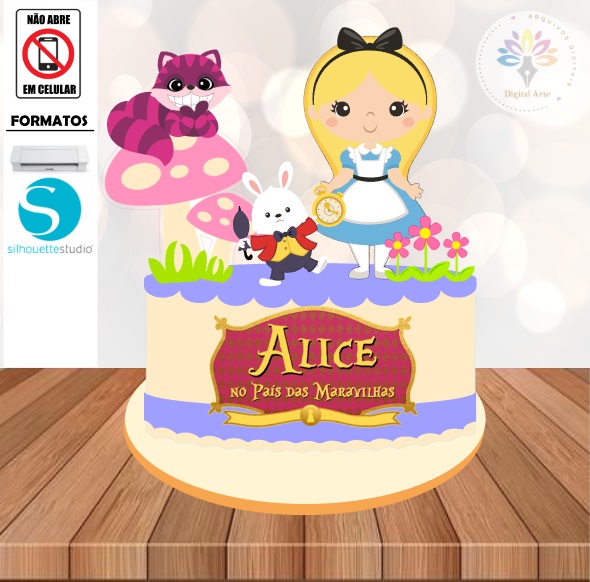 Arquivo Topo de Bolo Alice #003