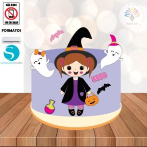 Arquivo de Corte Topo de Bolo Halloween #012