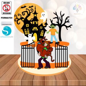 Arquivo de Corte Topo de Bolo Halloween #014