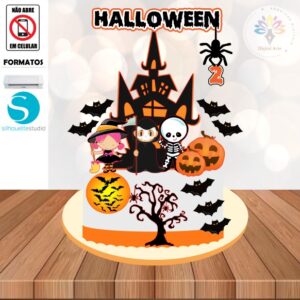 Arquivo de Corte Topo de Bolo Halloween #015 *IMPRESSO!*