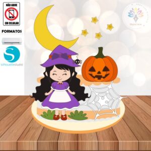 Arquivo de Corte Topo de Bolo Halloween #020