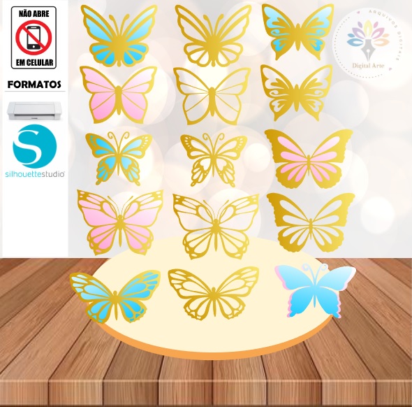 Arquivo de Corte Topo Borboleta #03