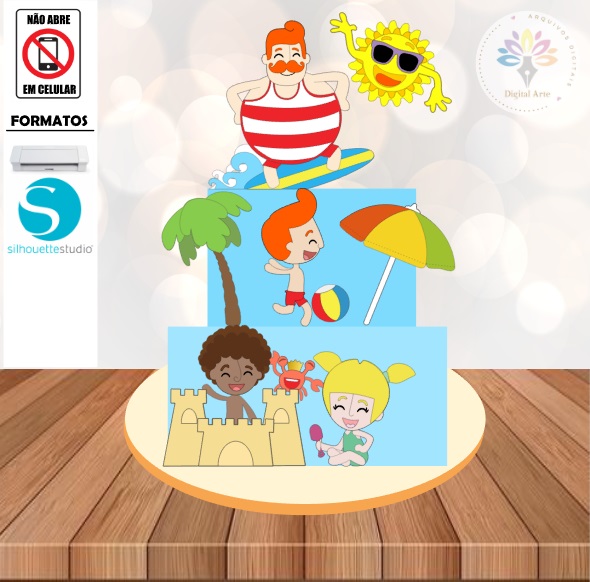 Arquivo de Corte Topo de Bolo Bita #01