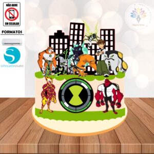 Arquivo de Corte Topo de Bolo Ben10 #002