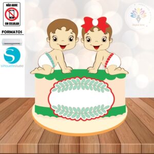 Arquivo Topo de Bolo Bebê #004