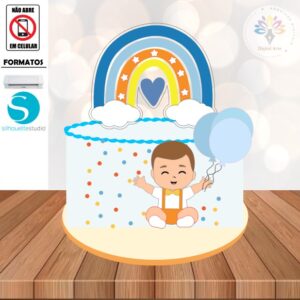 Arquivo Topo de Bolo Bebê #005