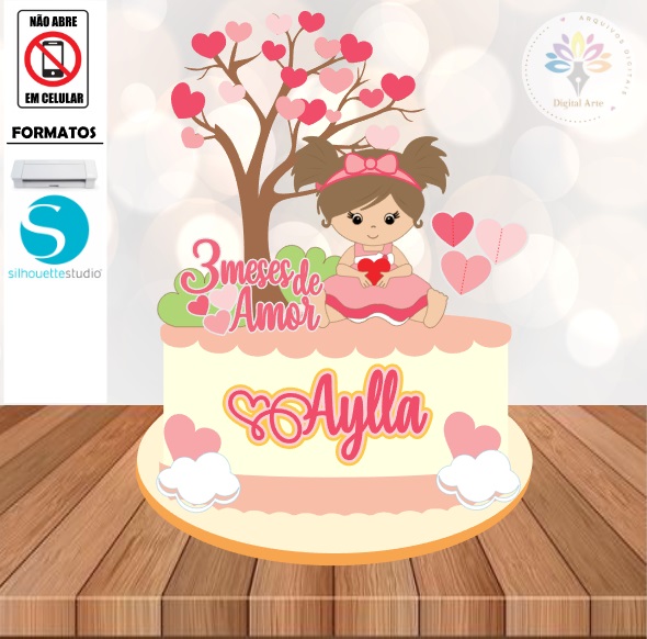 Arquivo Topo de Bolo Bebê #006