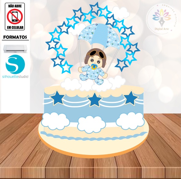 Arquivo Topo de Bolo Bebê #008