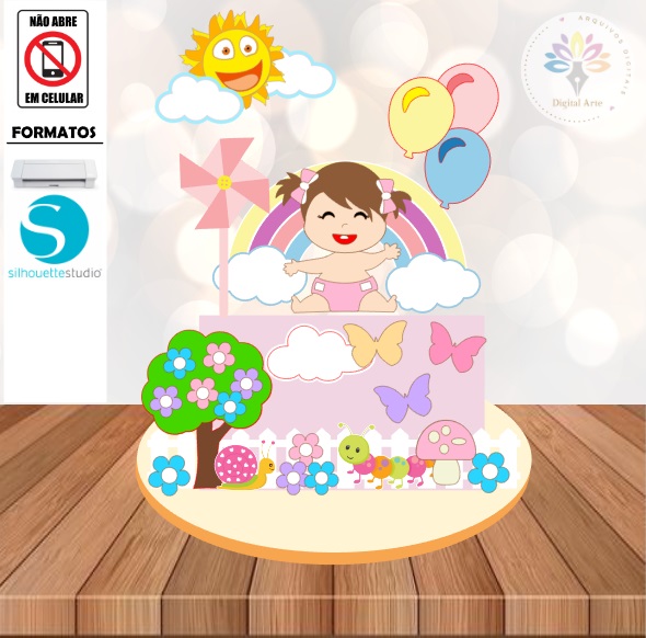 Arquivo Topo de Bolo Bebê #009