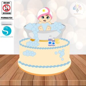 Arquivo Topo de Bolo Bebê #010