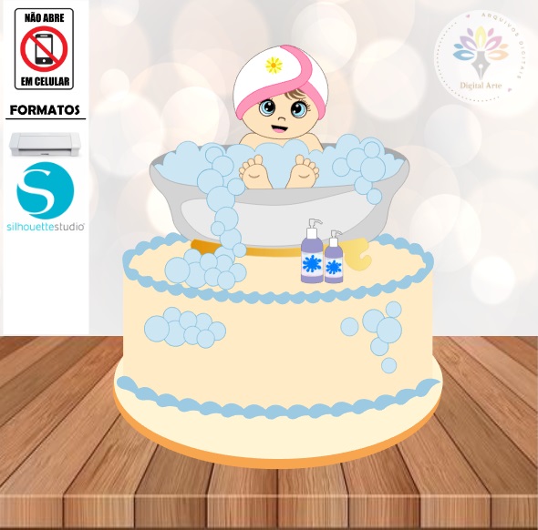 Arquivo Topo de Bolo Bebê #010