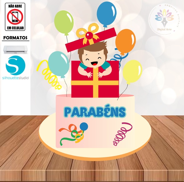 Arquivo Topo de Bolo Bebê #020