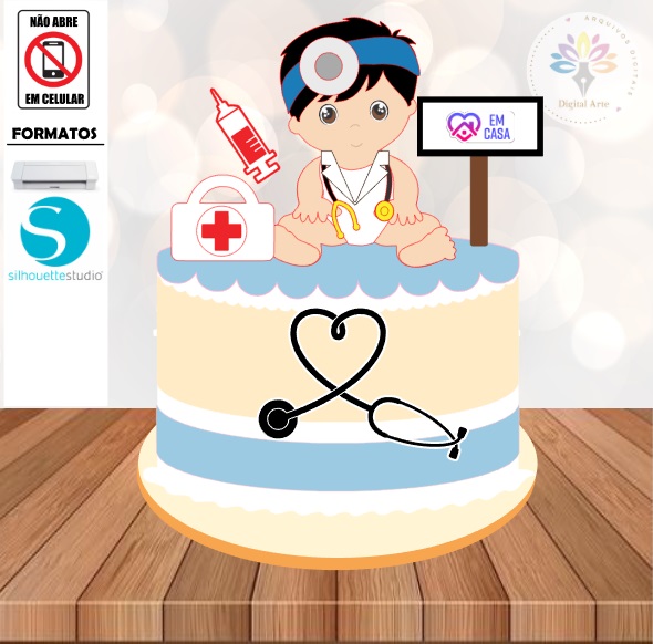 Arquivo Topo de Bolo Bebê #022