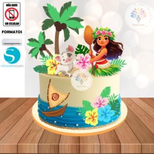 Arquivo Topo de Bolo Moana #010