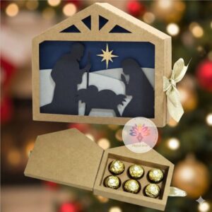 Arquivo de Corte Caixa Presépio Natal