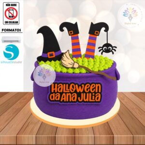 Arquivo de Corte Topo de Bolo Halloween #022
