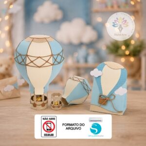Arquivo Caixa Balão 3D - STUDIO