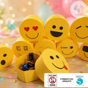 Arquivo de Corte Caixa Emoticon - STUDIO