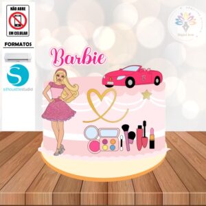 Arquivo Topo de Bolo Barbie #001