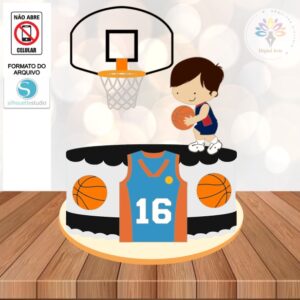 Arquivo Topo de Bolo Basquete #001 - STUDIO
