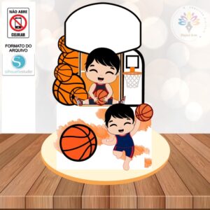 Arquivo Topo de Bolo Basquete #002 - STUDIO