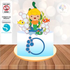 Arquivo Topo de bolo Aquaman #01